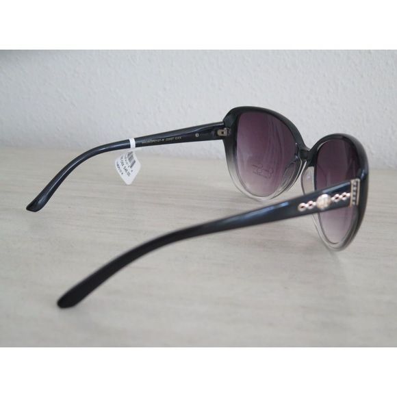 Jessica Simpson J5997-OXX Oversized Crystal Accent Black & Clear Rim Sunglasses - Picture 9 of 11